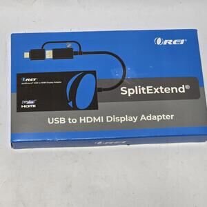OREI SplitExtend HDMI Adapter USB-C USB-A 4K DisplayLink Dual Monitor 60Hz